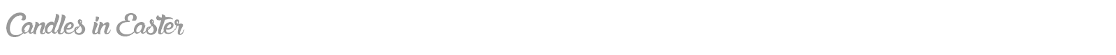 Candles in Easter font preview